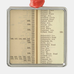 Index New Rochelle Metal Ornament