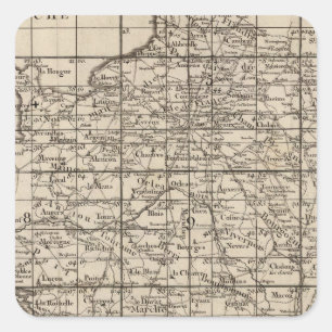 Index of France Square Sticker