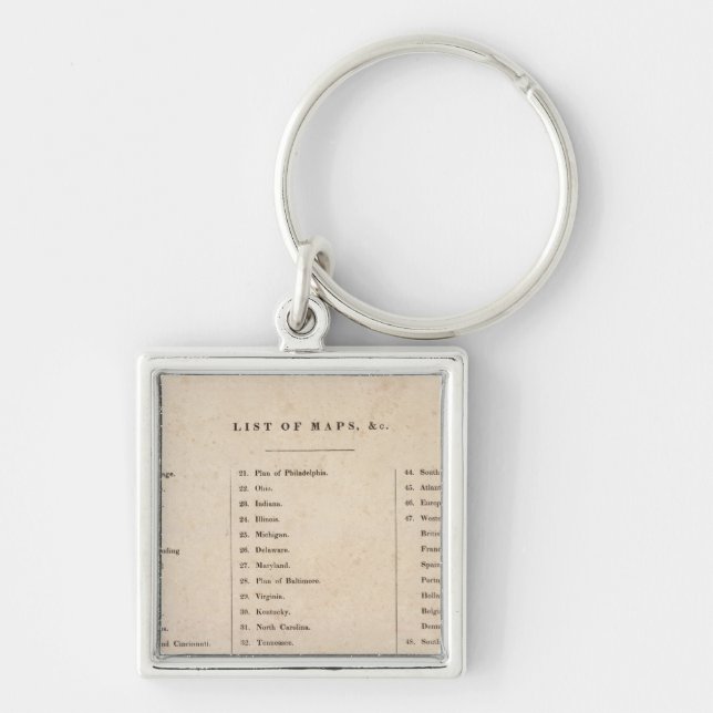 Index of General Atlas of the World Keychain (Front)