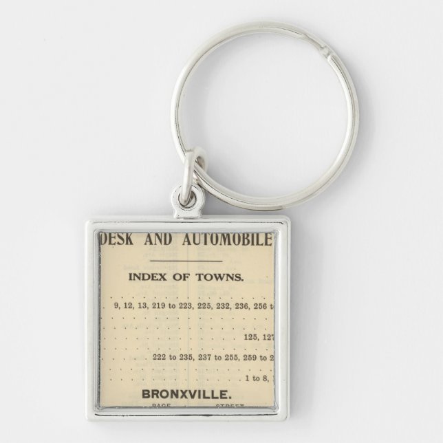 Index Towns, Bronxville Keychain (Front)