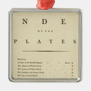Index West India atlas Metal Ornament