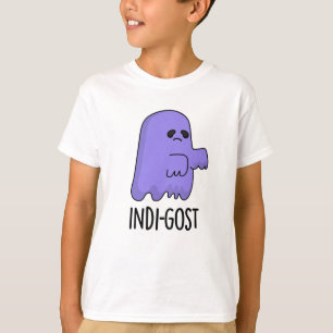 Indi-gost Funny Halloween Indigo Ghost Pun  T-Shirt