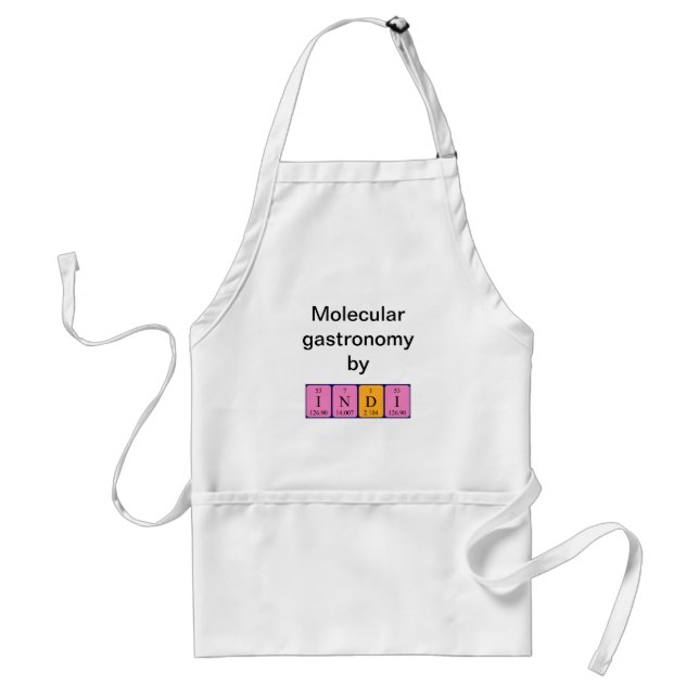 Indi periodic table name apron (Front)
