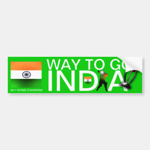 India 2011 Cricket World Champs Bumper Sticker