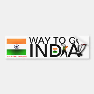 India 2011 Cricket World Champs  Bumper Sticker