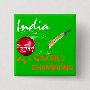 India 2011 ICC Cricket World Cup Champions Button