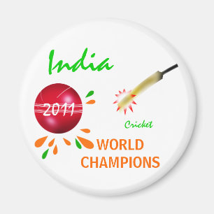 India 2011 ICC Cricket World Cup Champions Magnet