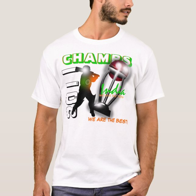 India 2011 ICC Cricket World Cup Champs T-Shirt (Front)