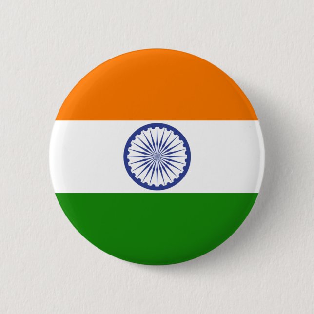 India 2 Inch Round Button (Front)