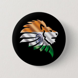 India 2 Inch Round Button