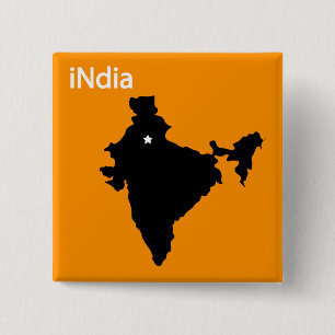 iNdia 2 Inch Square Button