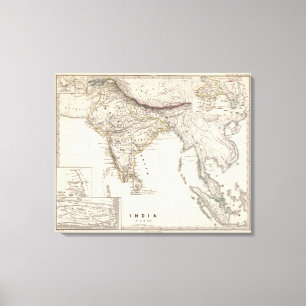 India 5 canvas print