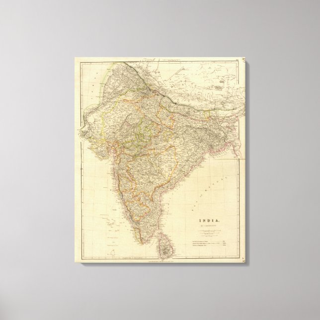 India 6 canvas print (Front)