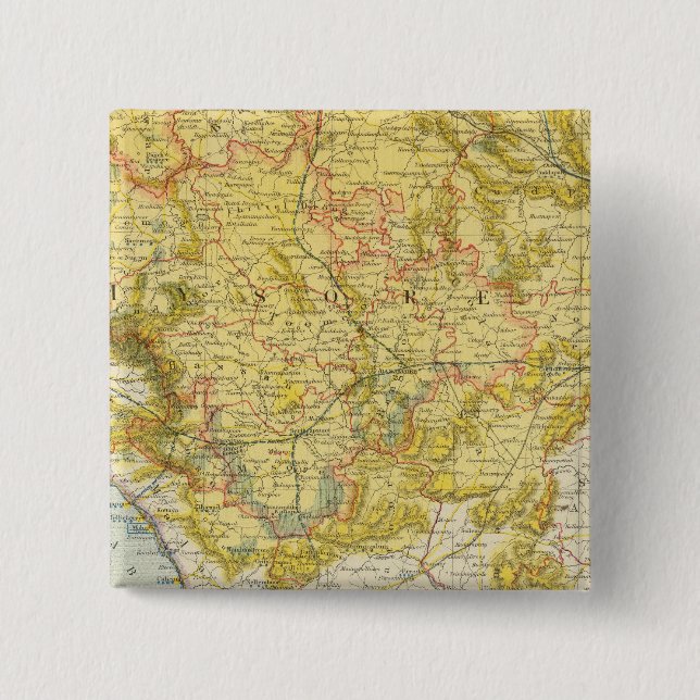 India 7 2 inch square button (Front)