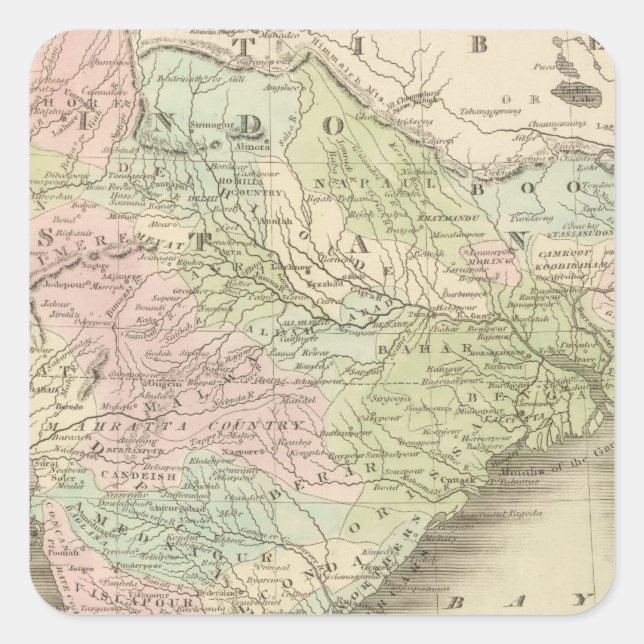 India 9 square sticker (Front)