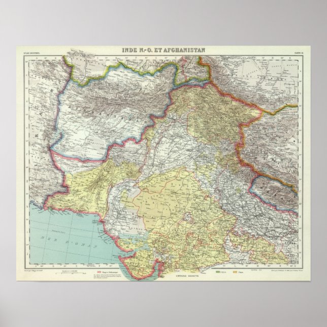 India and Afganistan Poster (Front)