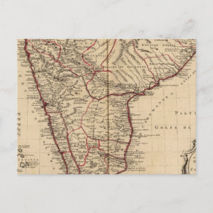India and Bangladesh Postcard