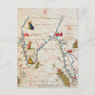 India and Malaysia Postcard