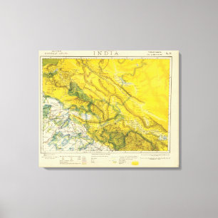 India and Pakistan Canvas Print