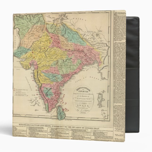 India Battles and Seiges Chonology Map Binder (Front/Inside)