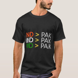 India Better Than Pakistan Indian Cricket Jersey  T-Shirt