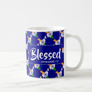 INDIA Blessed Ephesians Christian Scripture Coffee Mug