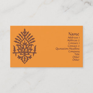 India Block Print Business Card