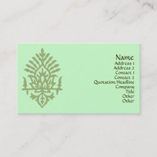 India Block Print Business Card