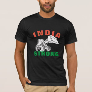 India Bulldozer Strong Patriotic Desi Indian Pride T-Shirt