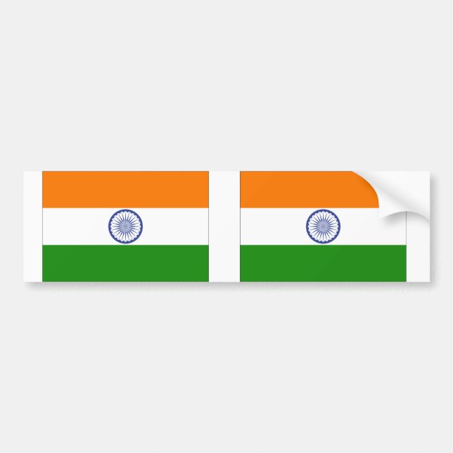 India Bumper Sticker (Front)