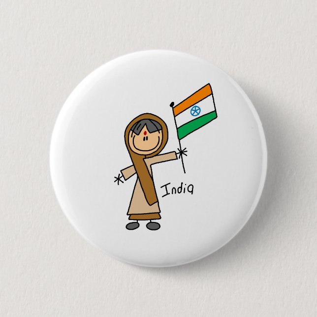India Button (Front)