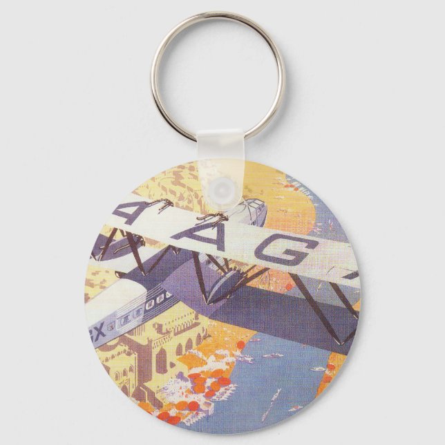 India by Imperial Airways Keychain (Front)