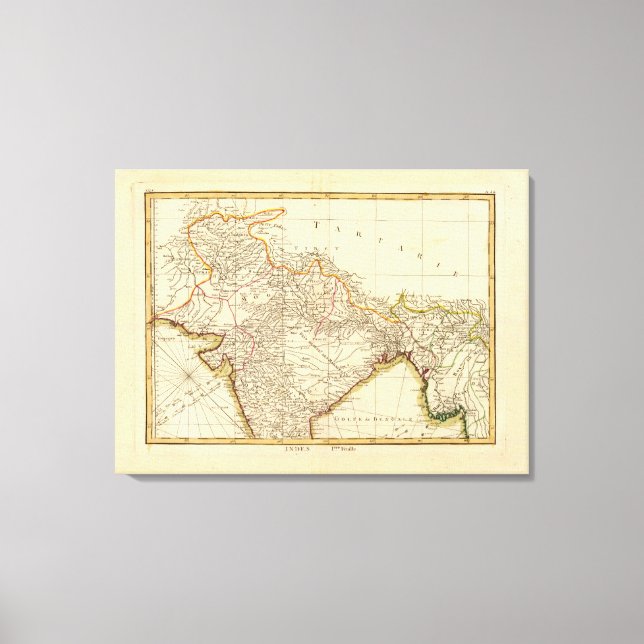 India Canvas Print (Front)