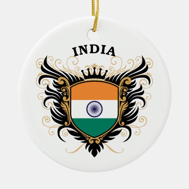 India Ceramic Ornament (Front)