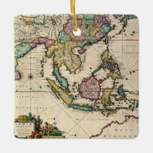 India & Ceylon to Australia Ceramic Ornament