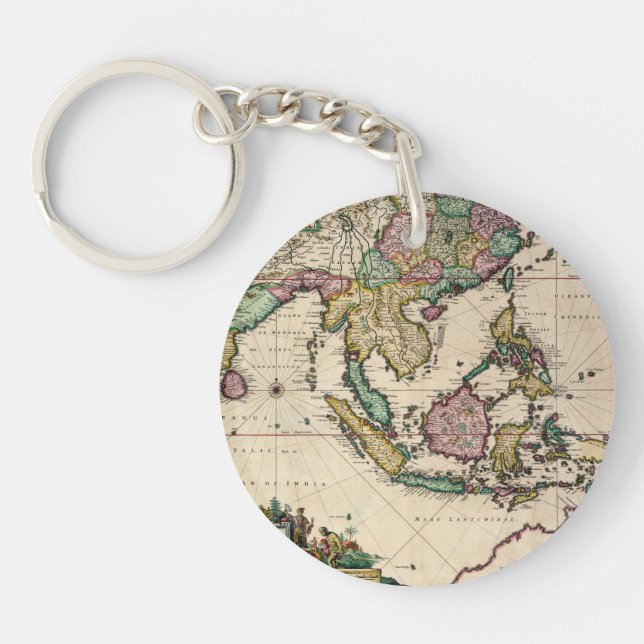 India & Ceylon to Australia Keychain (Front)