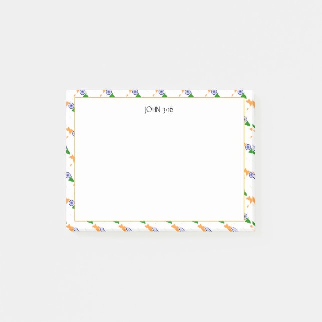 INDIA Christian Scripture Post-it Notes (Front)