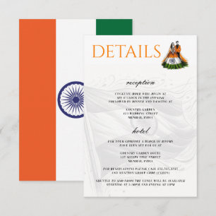 India Couple Enclosure Card