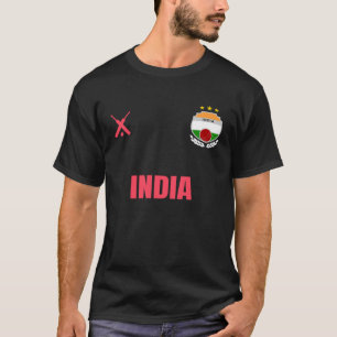 INDIA Cricket Fan Badge T-Shirt