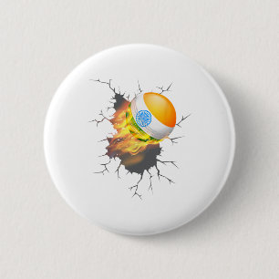 India Cricket Fans Shirt Fans Gift Kit Indian Cric 2 Inch Round Button