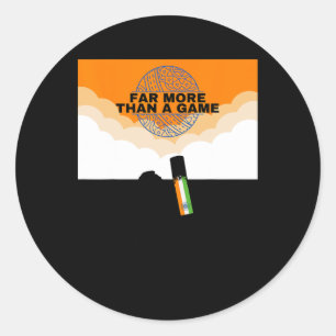 India Cricket More Than Jersey Flag India Cricket Classic Round Sticker