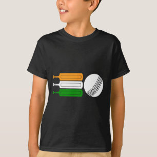 India Cricket Player Ll Indian Flag Cricket Team T-Shirt