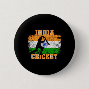 India Cricket Supporters Indian Cricket Fans India 2 Inch Round Button