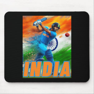 India Cricket Supporters Jersey - Indian Cricket F Mouse Pad