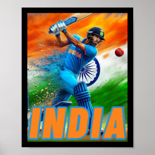 India Cricket Supporters Jersey - Indian Cricket F Poster