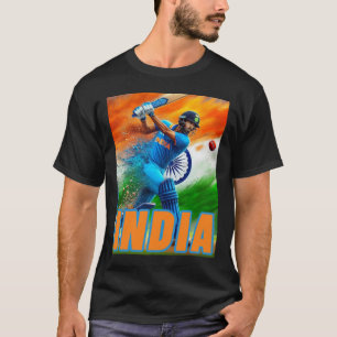 India Cricket Supporters Jersey - Indian Cricket F T-Shirt