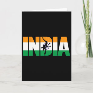 India Cricket Supporters Shirt Jersey Indian Crick Card