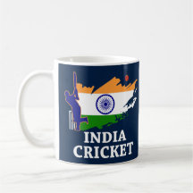 India Cricket With Indian Flag Brush Stroke