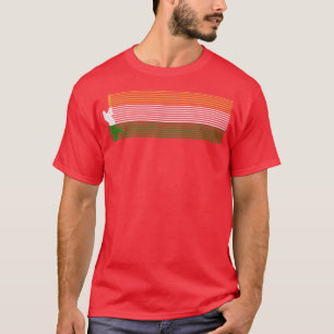India Cricket With Indian Flag  T-Shirt