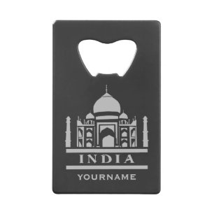 INDIA custom monogram & colour bottle opener Credit Card Bottle Opener